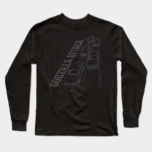 Skyline GTR Generation - PAPAYA STREETART Long Sleeve T-Shirt